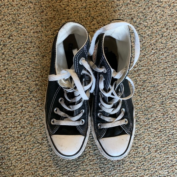 Black High Top Converse - Picture 2 of 8